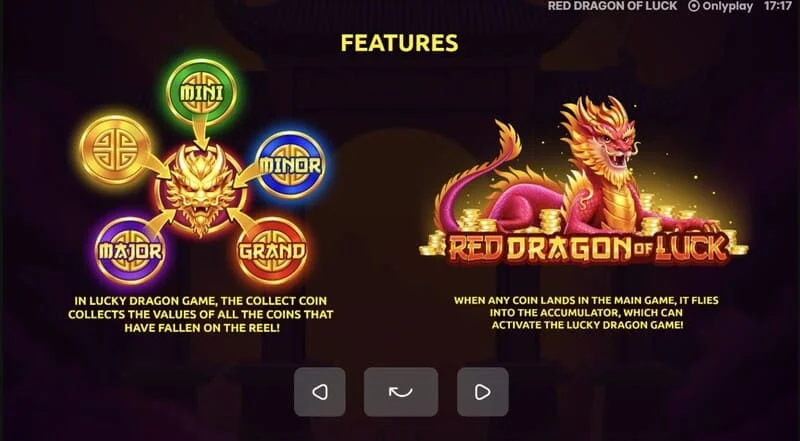 Red Dragon of Luck – Mini, Minor, Major og Grand Jackpotar